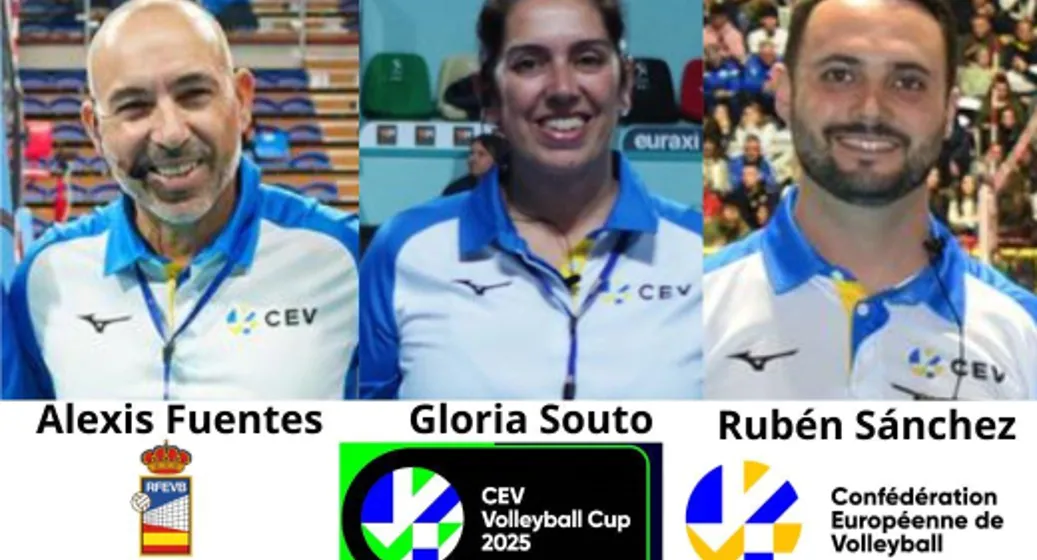 Árbitros españoles en la CEV Volleyball Cup
