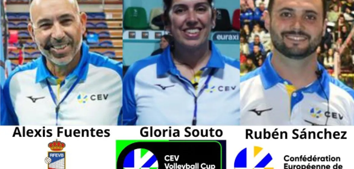 Árbitros españoles en la CEV Volleyball Cup